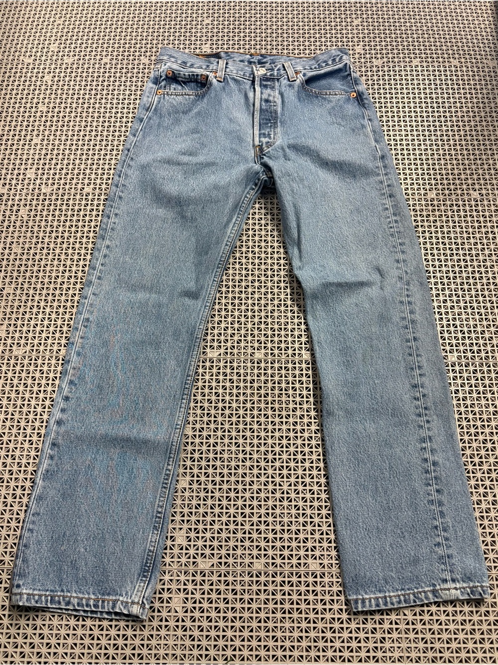 Vintage 90’s Levi's 501 Medium Wash Button-Fly Blue Jeans - Made in USA